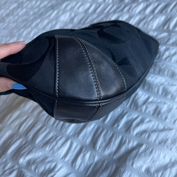 COACH Y2K Signature 11600 Hobo Leather & Canvas Shoulder Bag - Picture 6 of 14